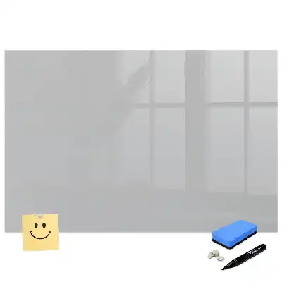 Tableau blanc magnétique effaçable à sec gris clair