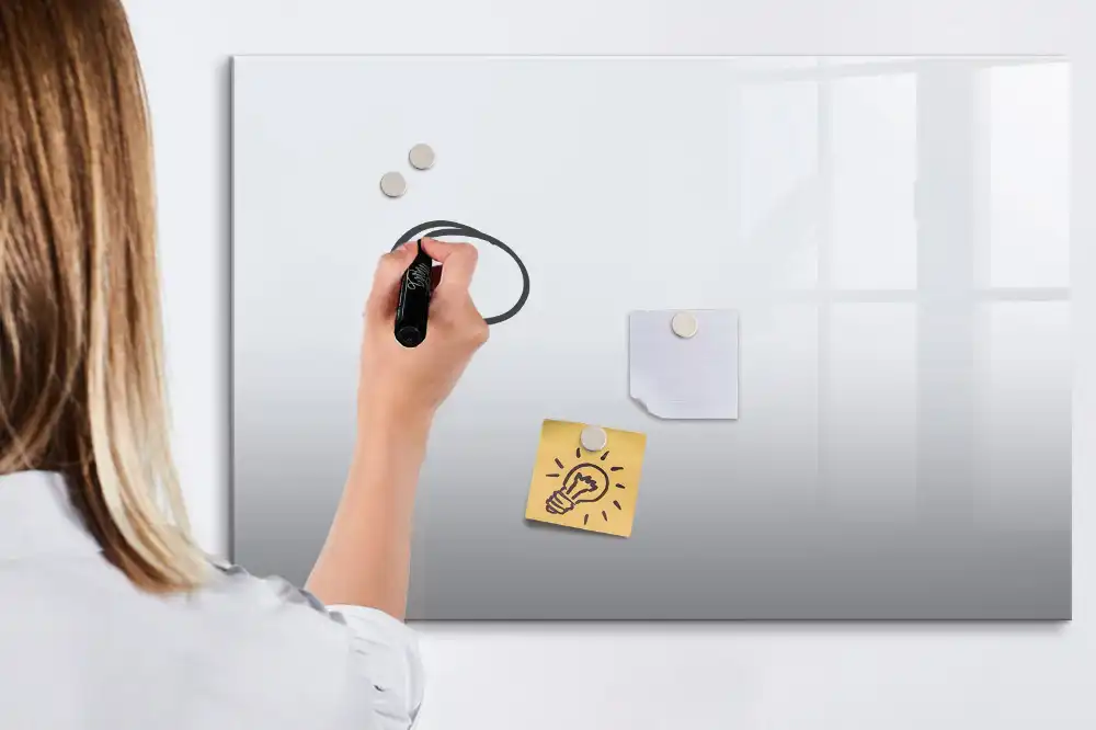 Tableau blanc magnétique effaçable à sec