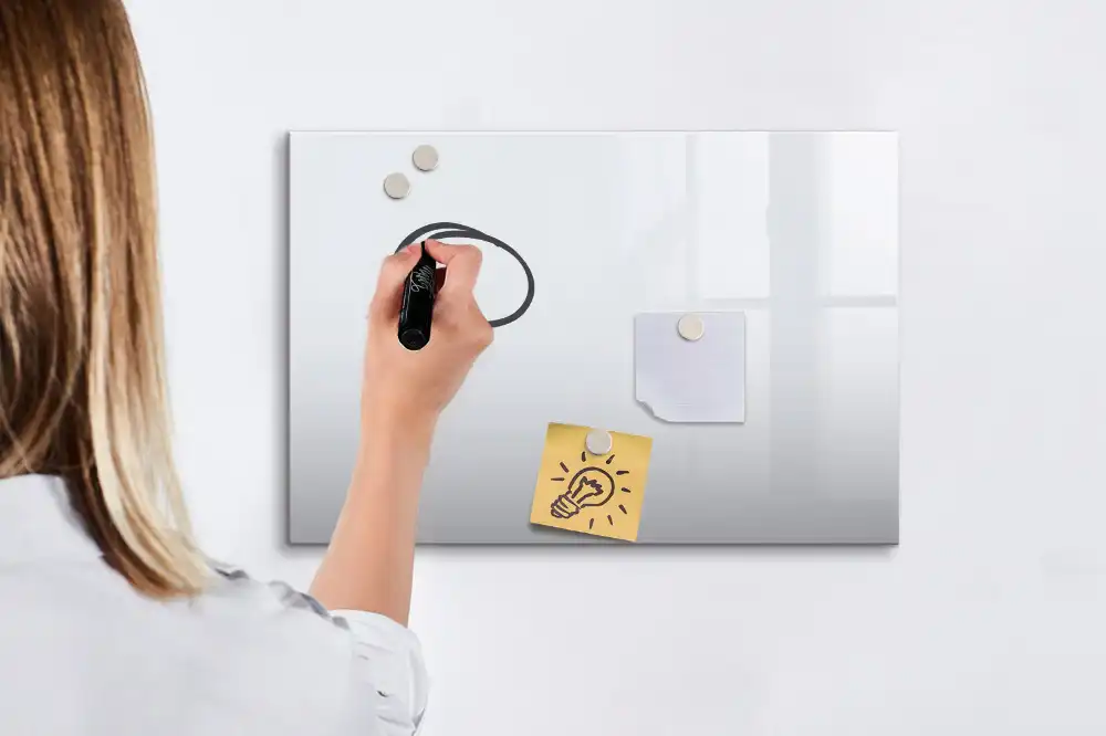Tableau blanc magnétique effaçable à sec