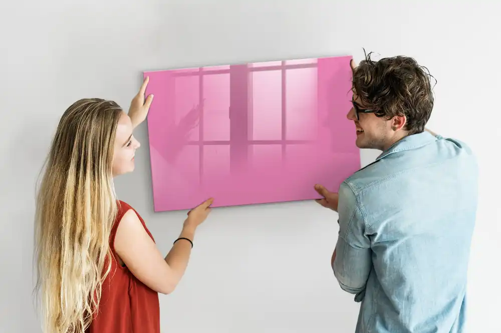 Tableau magnétique rose pour le dessin