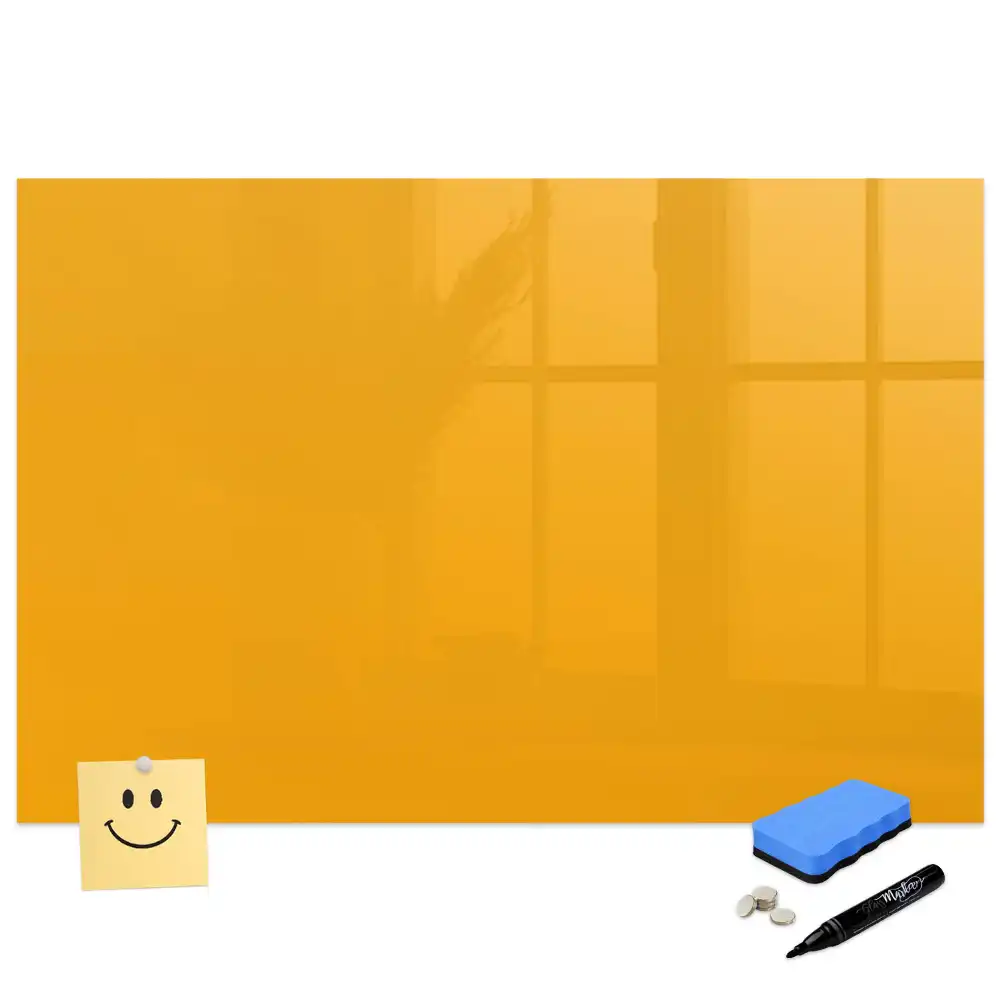 Tableau magnétique pour écriture couleur jaune doré