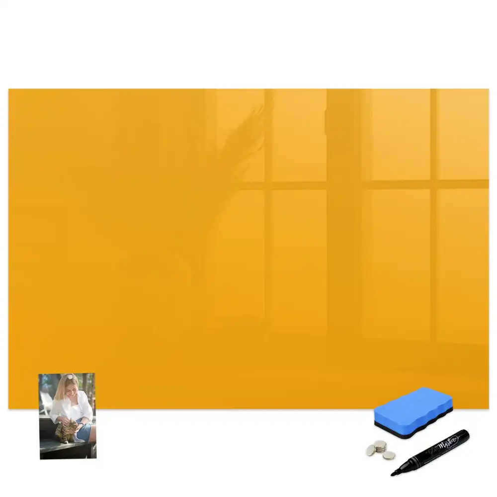 Tableau magnétique pour écriture couleur jaune doré