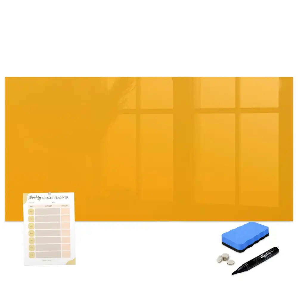 Tableau magnétique pour écriture couleur jaune doré