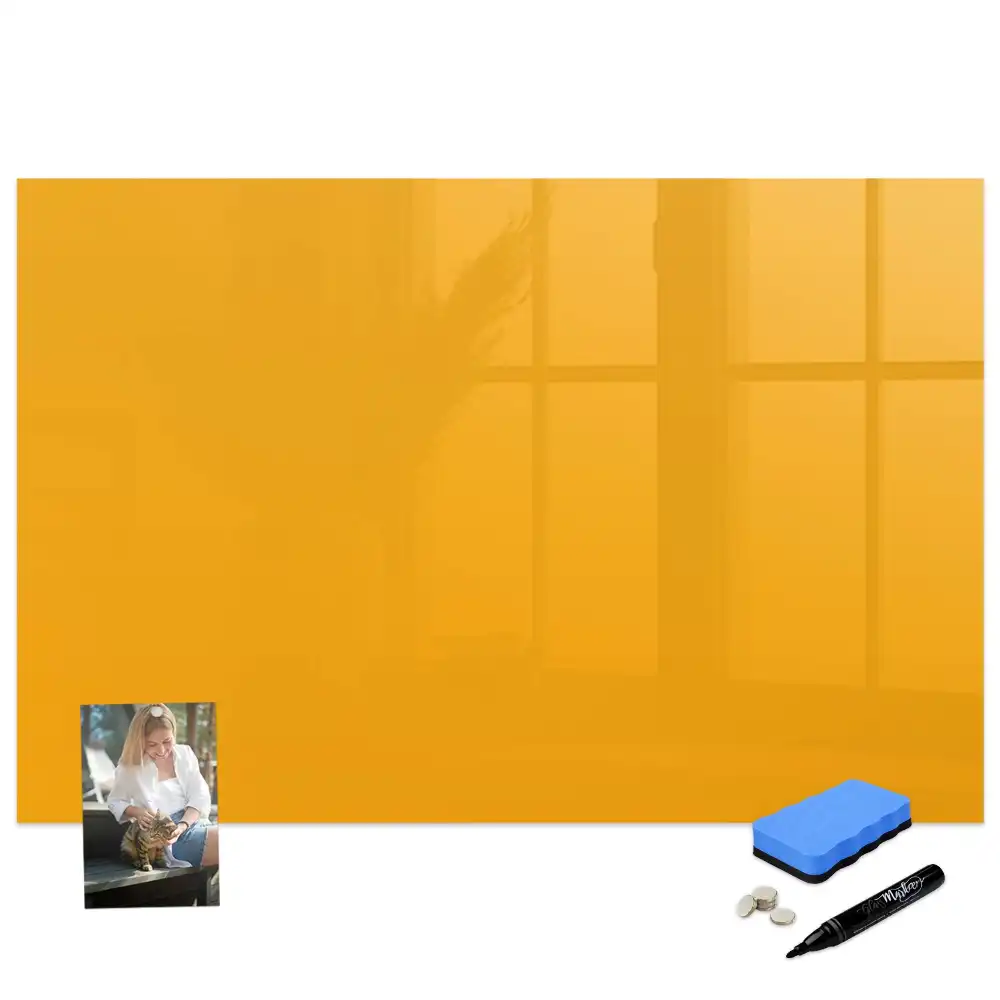 Tableau magnétique pour écriture couleur jaune doré