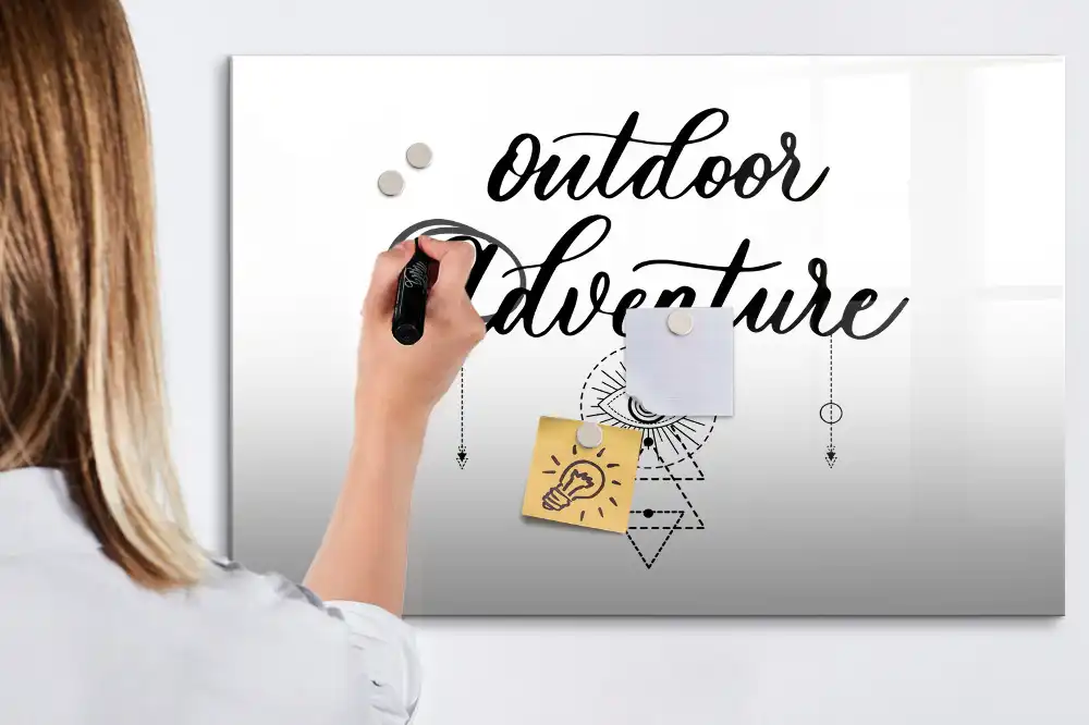 Tableau blanc magnétique effaçable à sec