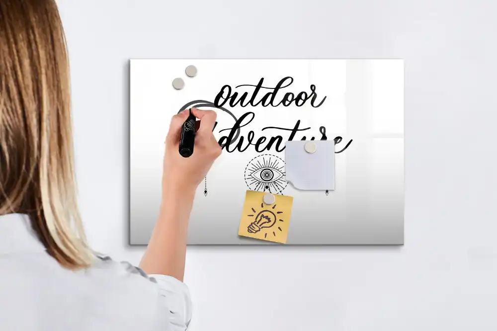 Tableau blanc magnétique effaçable à sec