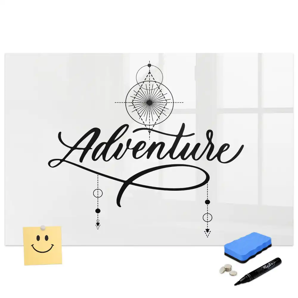 Tableau magnétique pour écriture L'appel de l'aventure