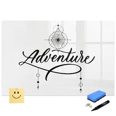 Tableau magnétique pour écriture L'appel de l'aventure