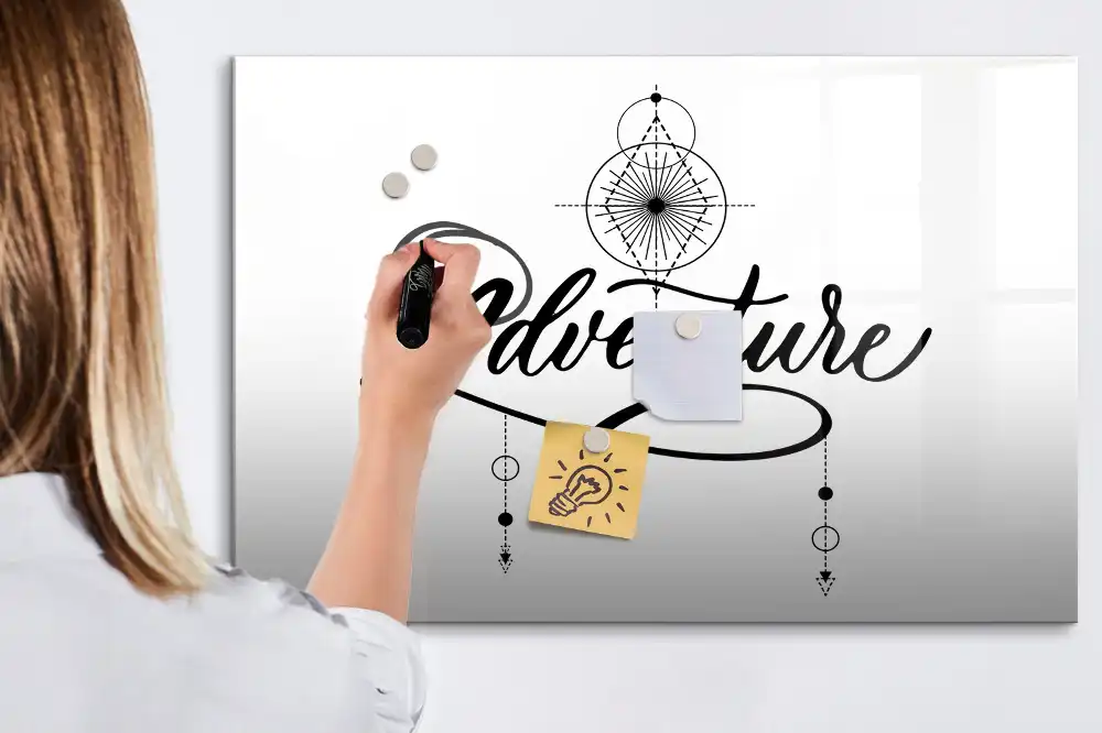 Tableau magnétique pour écriture L'appel de l'aventure