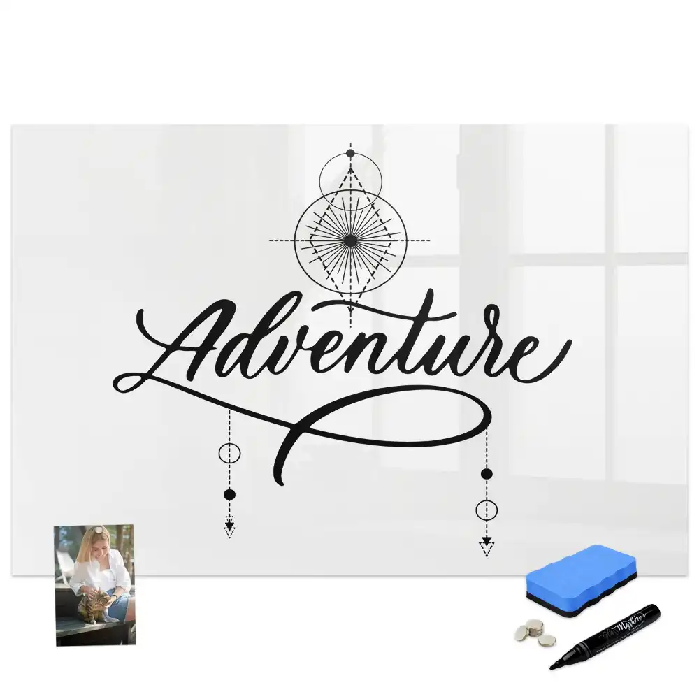 Tableau magnétique pour écriture L'appel de l'aventure