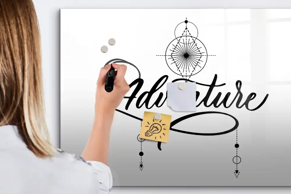 Tableau magnétique pour écriture L'appel de l'aventure