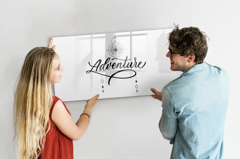 Tableau magnétique pour écriture L'appel de l'aventure
