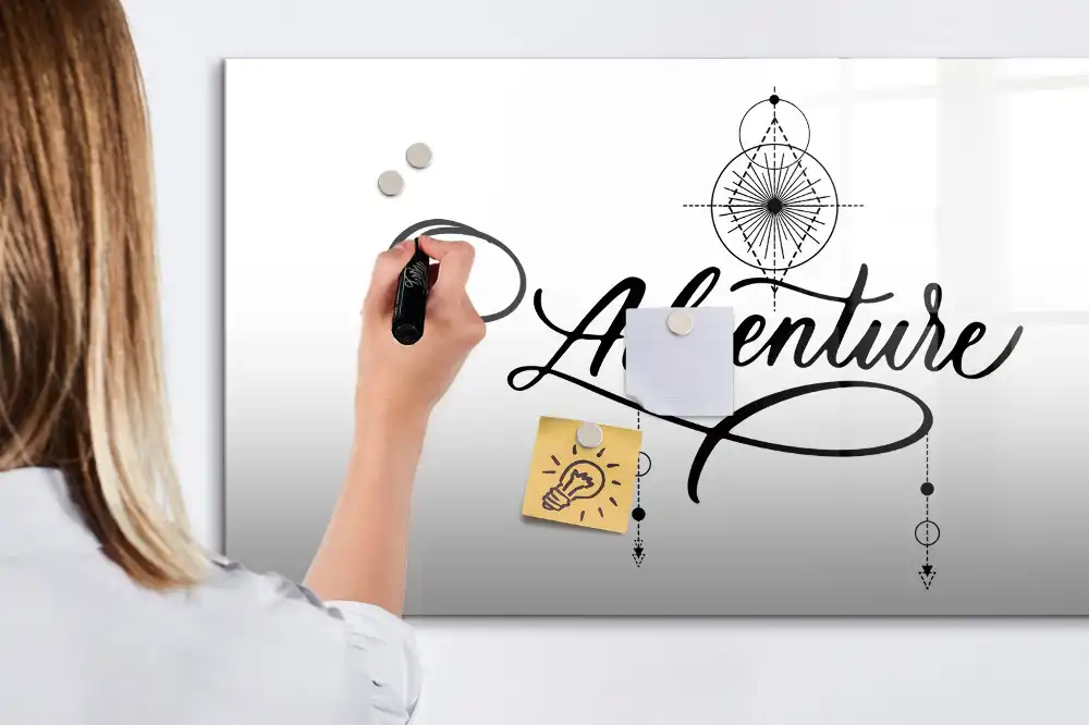 Tableau magnétique pour écriture L'appel de l'aventure