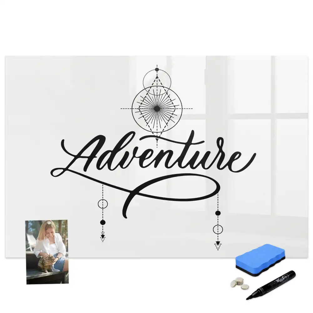 Tableau magnétique pour écriture L'appel de l'aventure