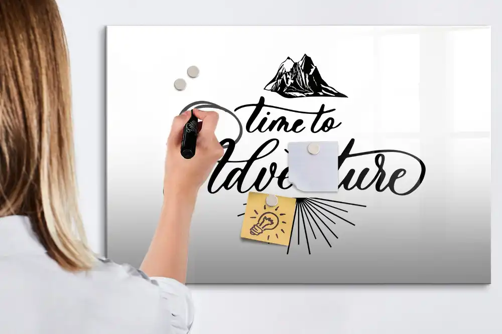 Tableau blanc magnétique effaçable à sec