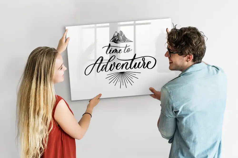Tableau blanc magnétique effaçable à sec