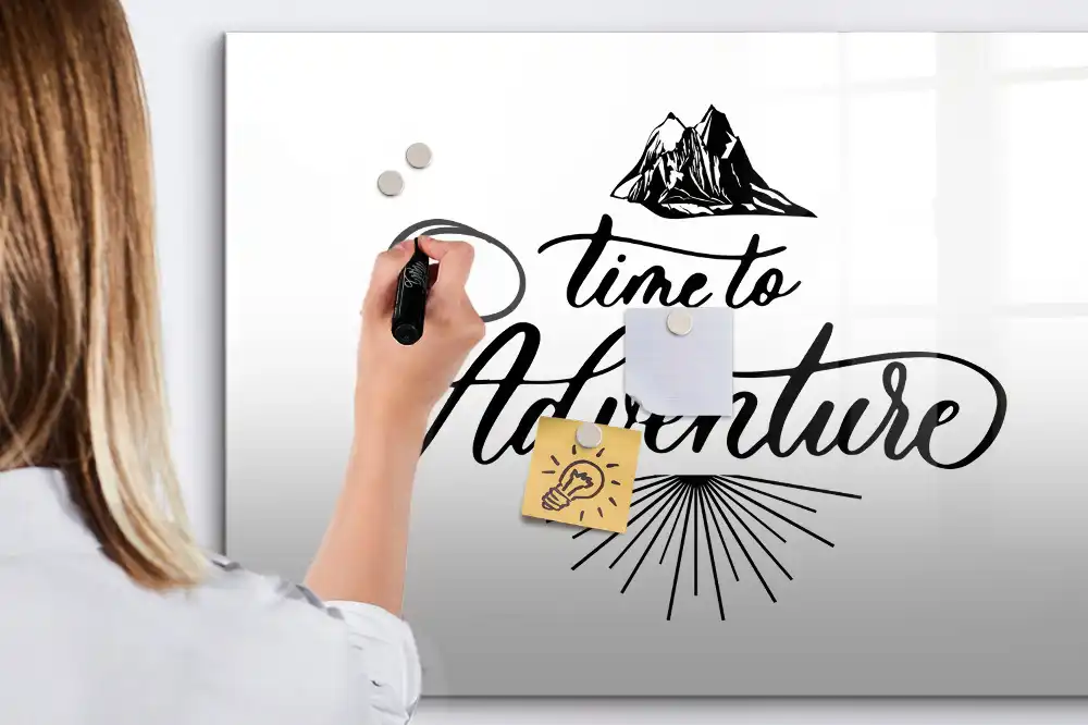 Tableau blanc magnétique effaçable à sec