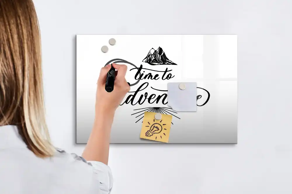Tableau blanc magnétique effaçable à sec