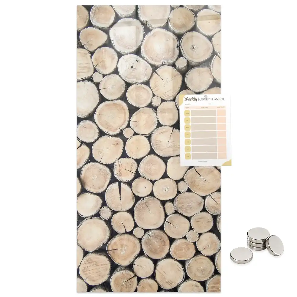 Tableau magnétique motif souches d'arbres