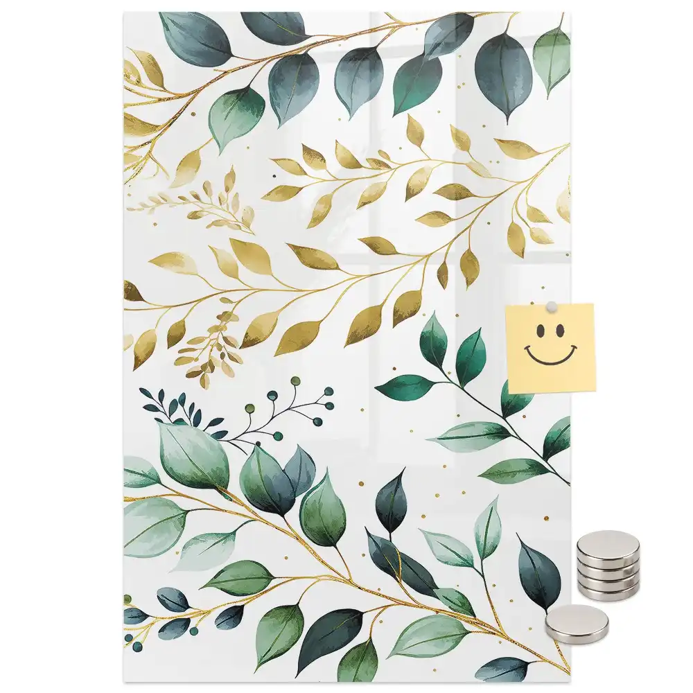 Tableau magnétique décoratif à motif floral