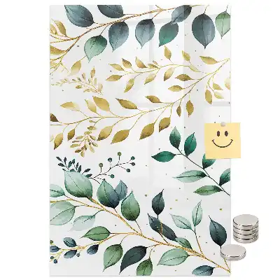 Tableau magnétique décoratif à motif floral