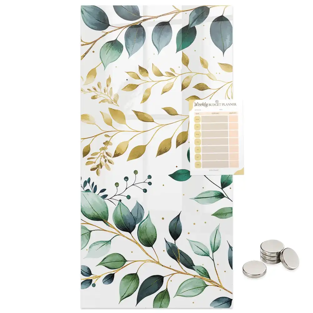 Tableau magnétique décoratif à motif floral
