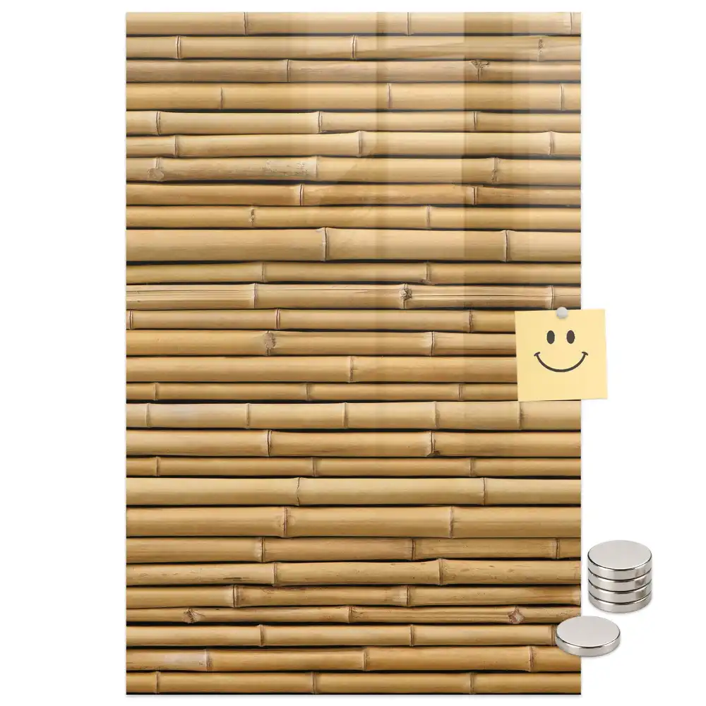 Tableau magnétique décoratif en bois de bambou