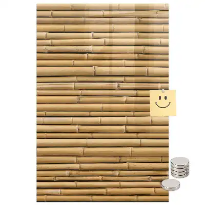 Tableau magnétique décoratif en bois de bambou