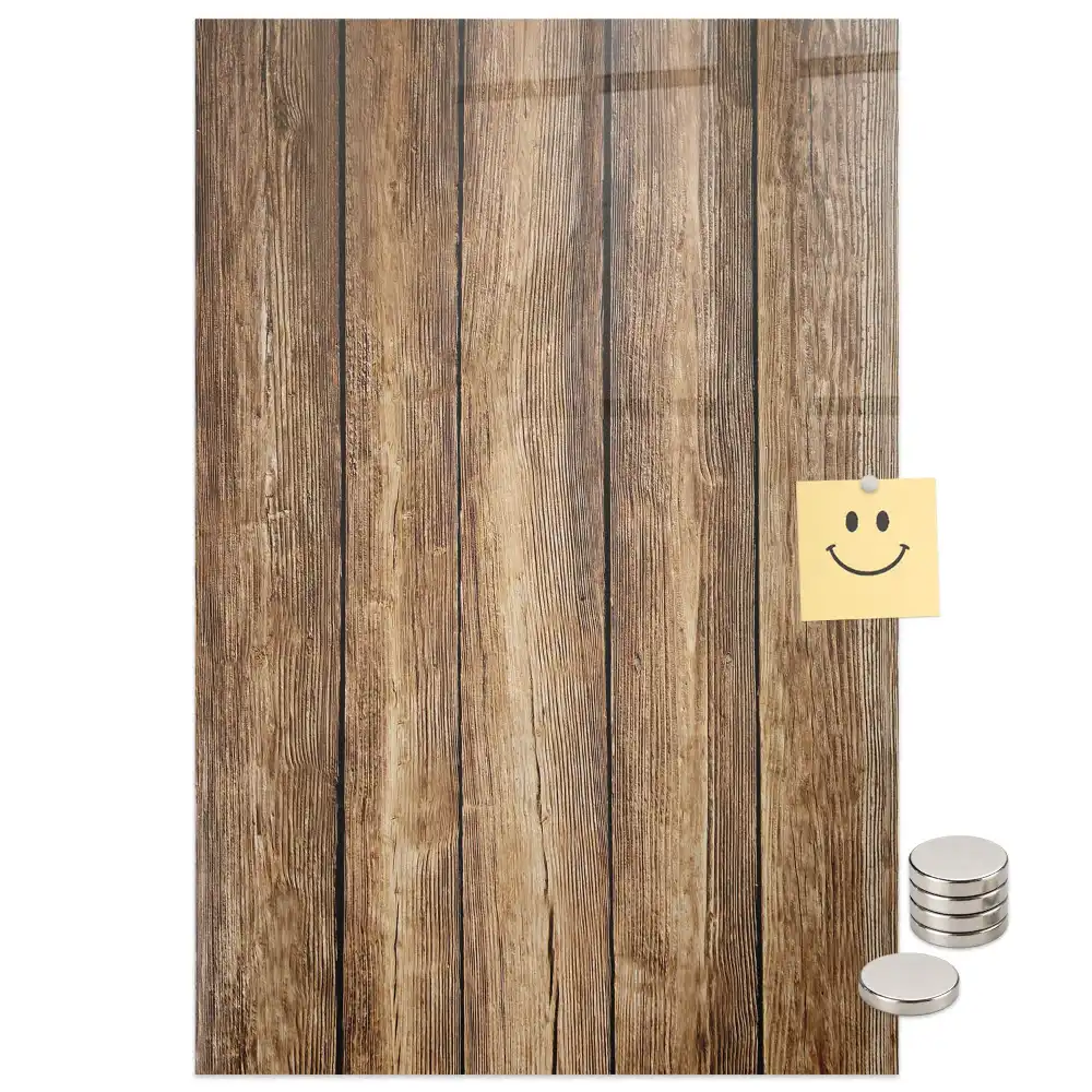 Tableau magnétique mural avec cadre en bois
