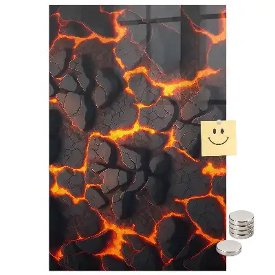 Tableau magnétique décoratif lave volcanique