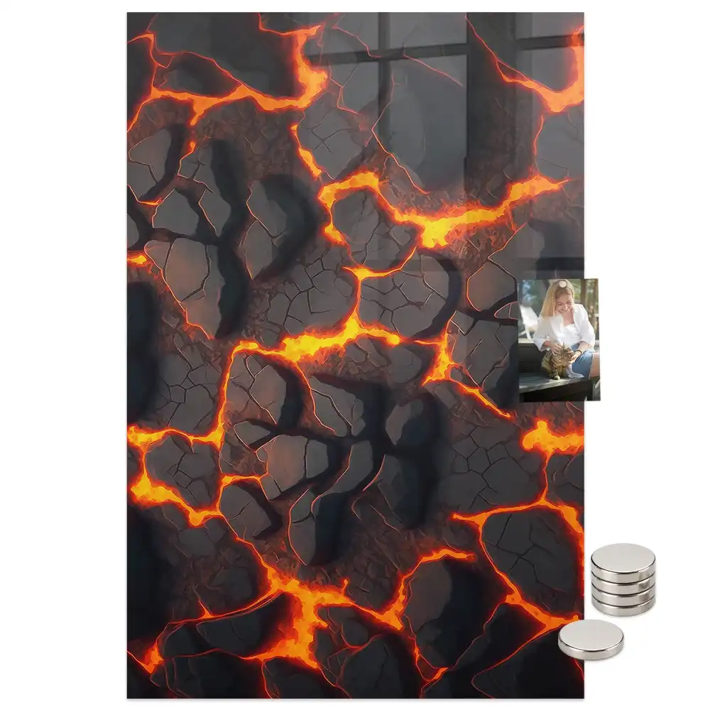 Tableau magnétique décoratif lave volcanique