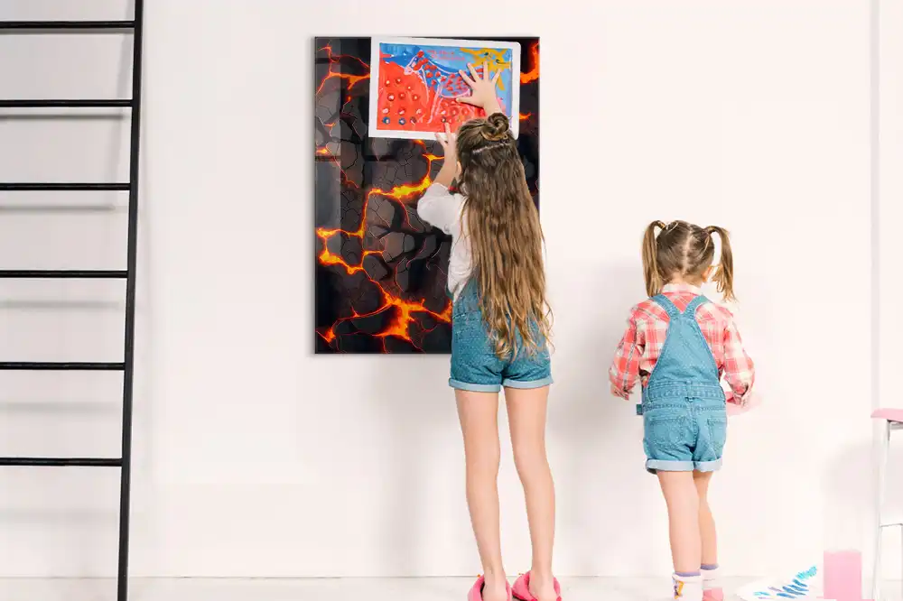 Tableau magnétique décoratif lave volcanique