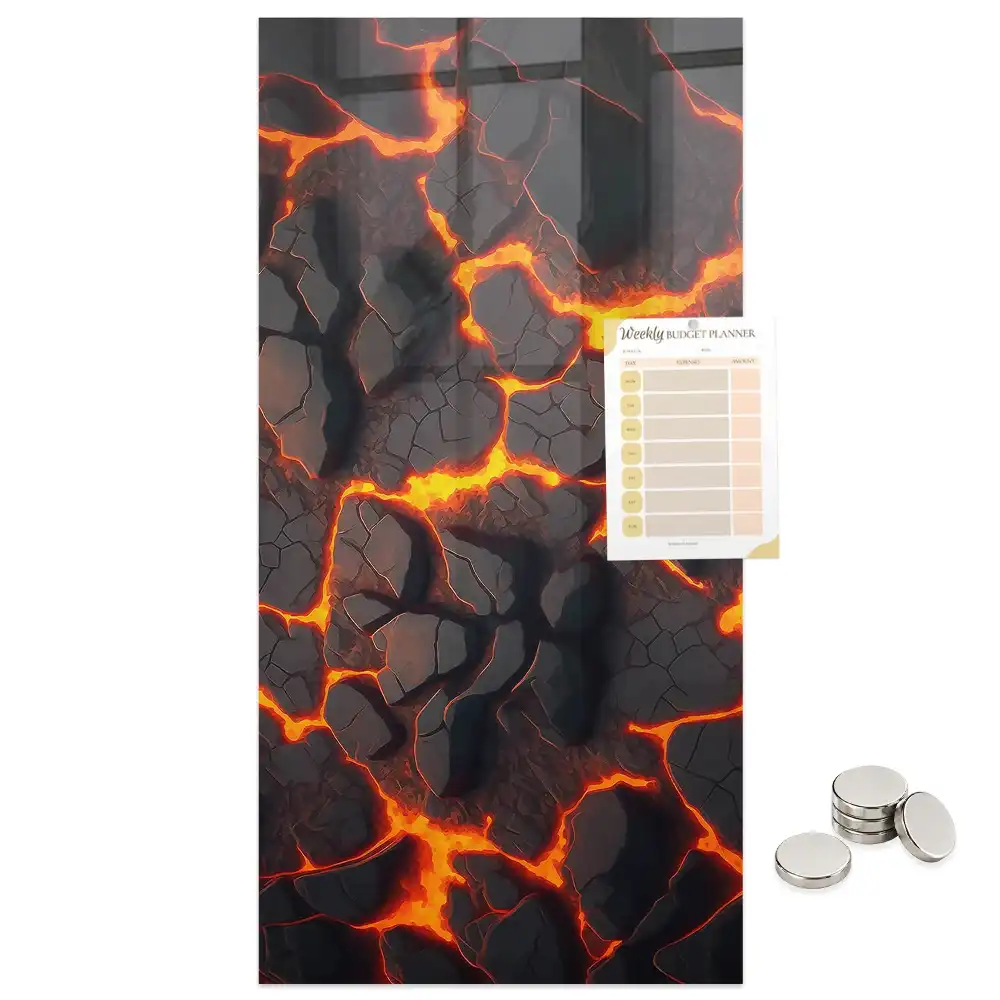 Tableau magnétique décoratif lave volcanique