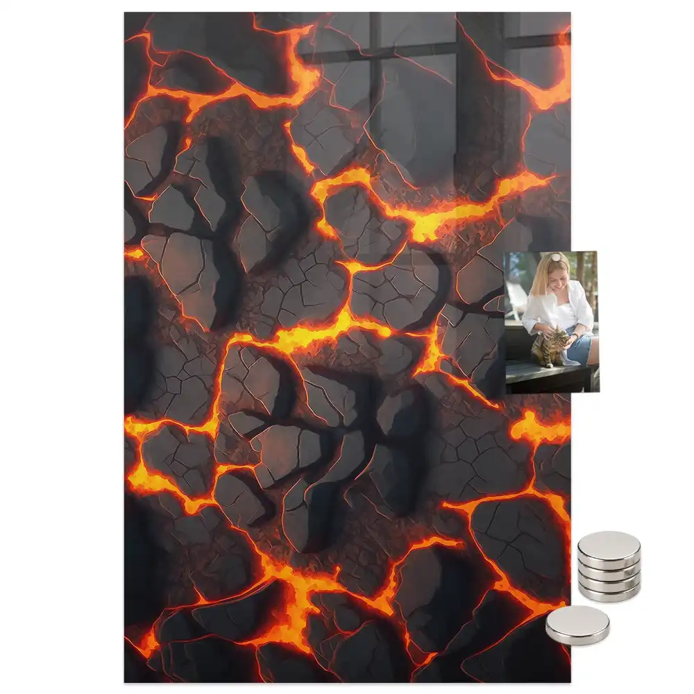 Tableau magnétique décoratif lave volcanique