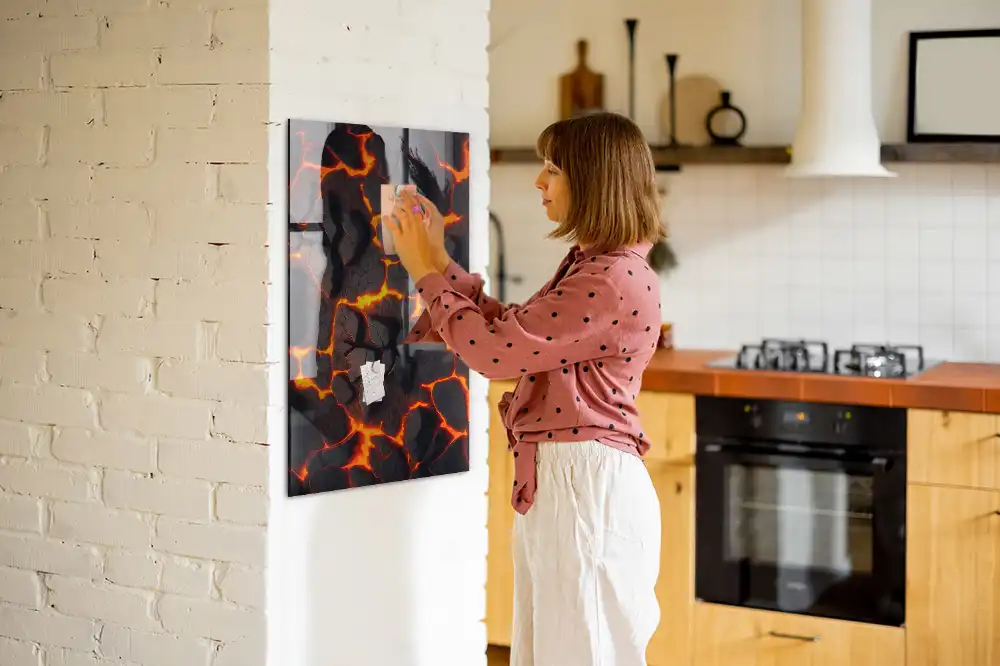 Tableau magnétique décoratif lave volcanique