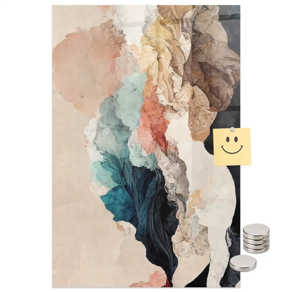 Tableau magnétique mural à motifs de taches colorées