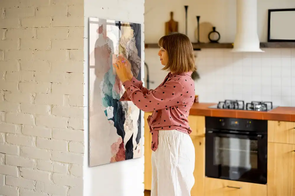 Tableau magnétique mural à motifs de taches colorées