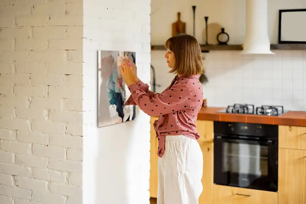 Tableau magnétique mural à motifs de taches colorées
