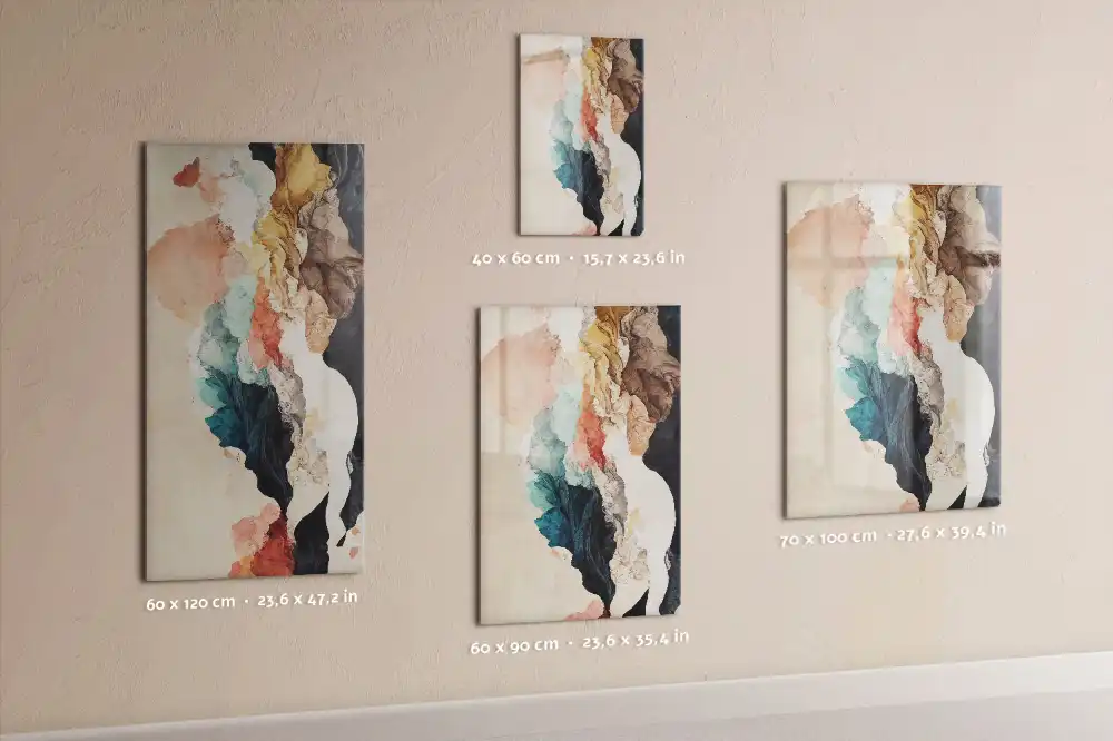 Tableau magnétique mural à motifs de taches colorées