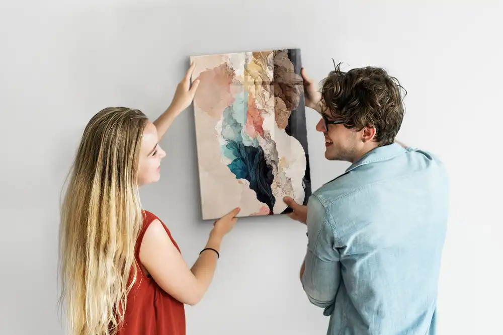 Tableau magnétique mural à motifs de taches colorées