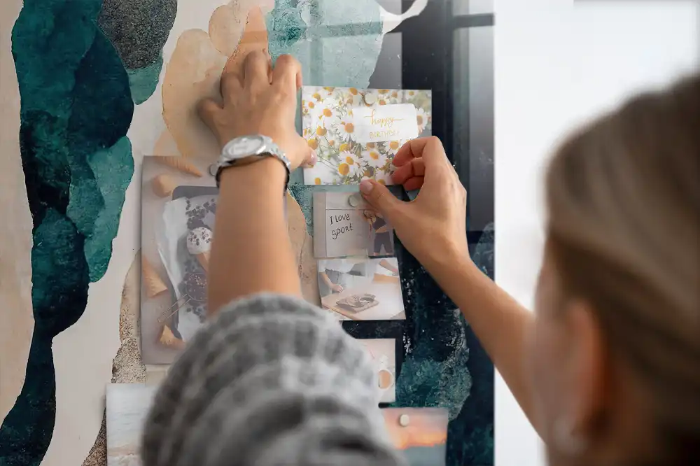 Tableau magnétique taches colorées