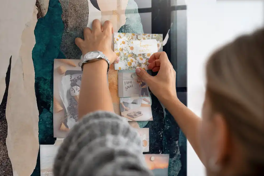 Tableau magnétique taches colorées