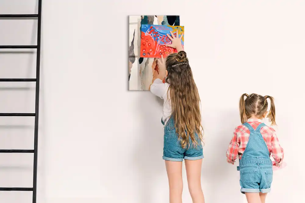 Tableau magnétique taches colorées