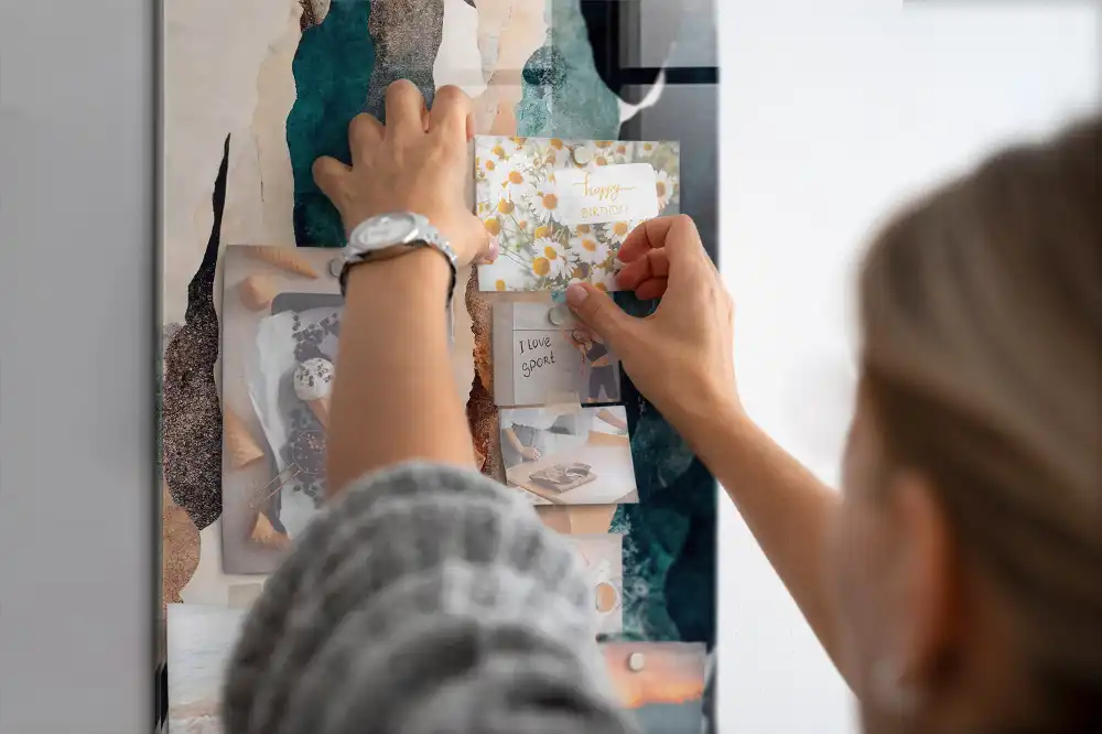 Tableau magnétique taches colorées