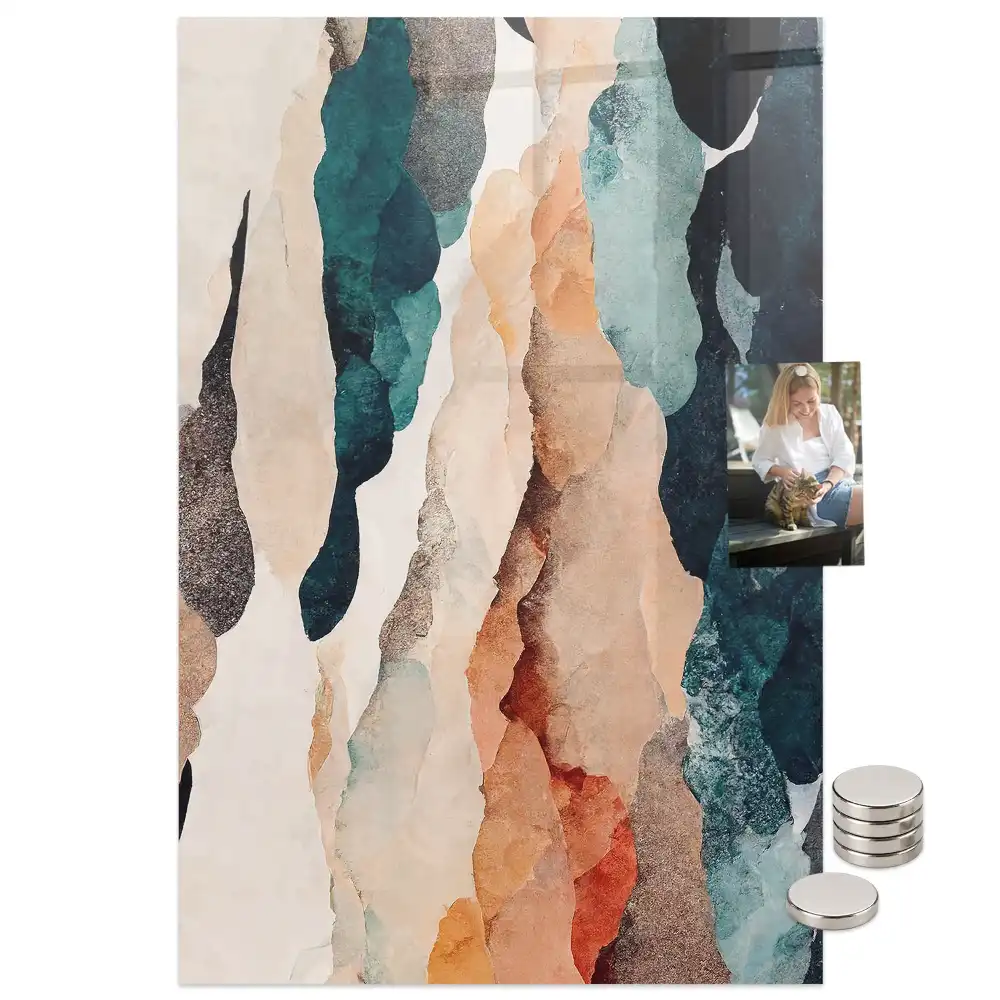 Tableau magnétique taches colorées