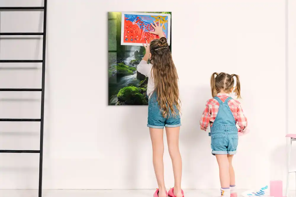 Tableau magnétique cascade rocheuse