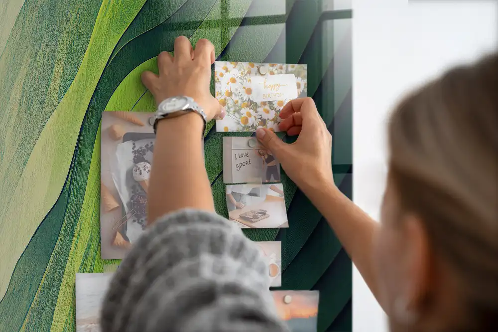 Tableau magnétique mural contours du paysage
