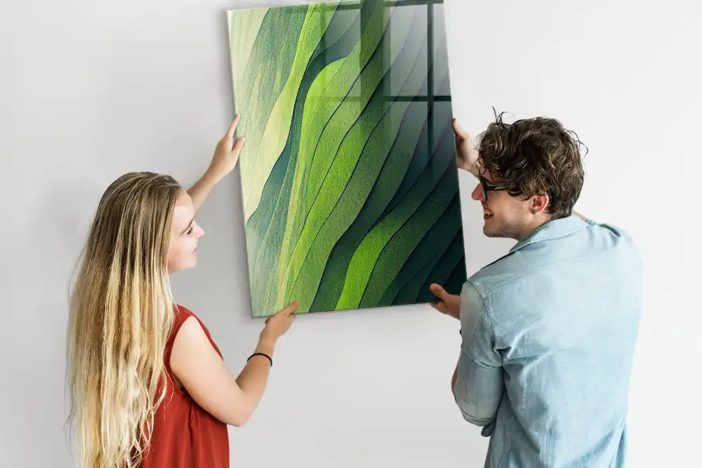 Tableau magnétique mural contours du paysage