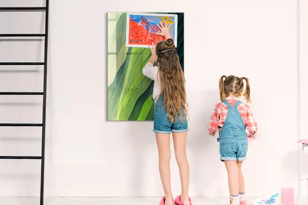 Tableau magnétique mural contours du paysage