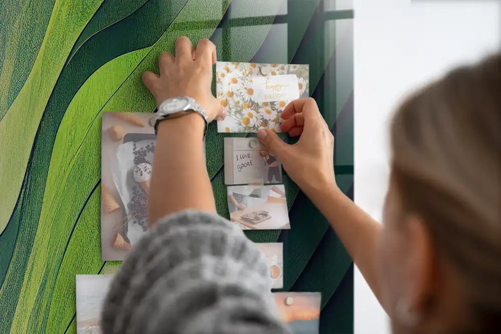 Tableau magnétique mural contours du paysage